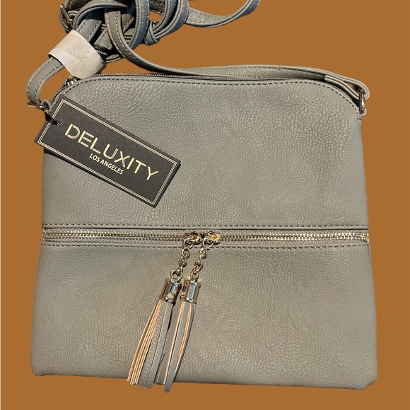 Lightweight Medium Crossbody Bag with Tassel - Picture 7 of 8